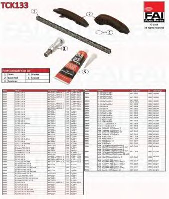 FAI AUTOPARTS tck133 -  Комплект цепи привода распредвала